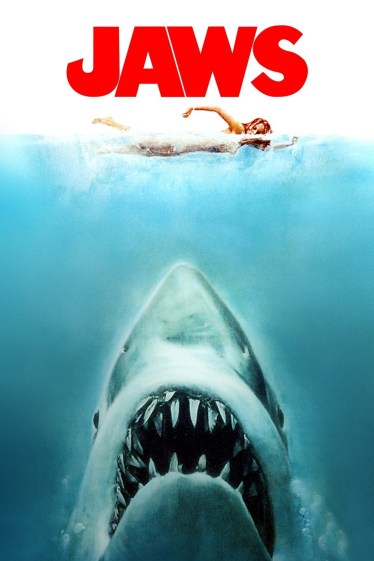 Movie poster for the 1975 shark thriller "Jaws"