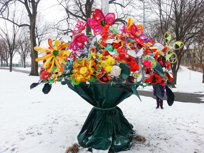 Pop des Fleurs test installation, Arsenal Park, Pittsburgh