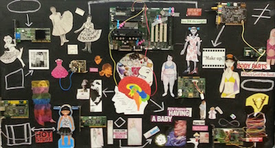 artwork showing challenges and options for women today