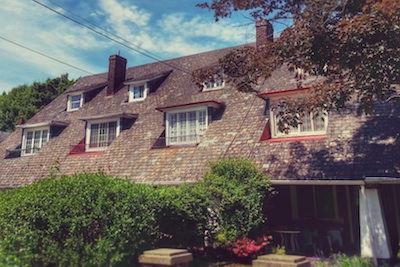 connected three-story rowhouses in Pittsburgh, Pa.