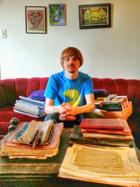 Weird Paul with his personal archive