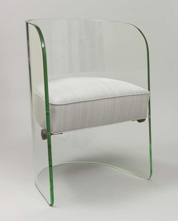 Turchin/Dierra glass chair manufactured by Pittsburgh Plate Glass Company