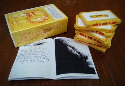 Unread Records "Public Coffin" 8 cassette single + book box set
