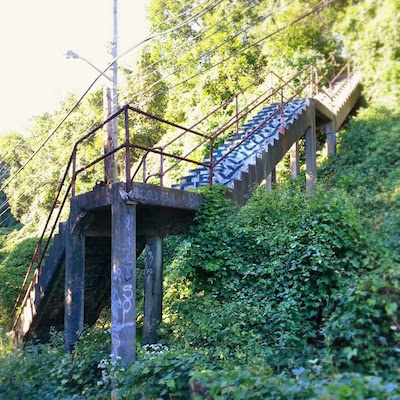 City steps in the Bloomfield neighborhood of Pittsburgh, PA