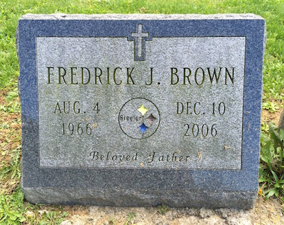 upright gravestone with Steelers logo, Highwood Cemetery, Pittsburgh, PA