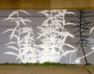 Adjutant mural, downtown Pittsburgh river walk