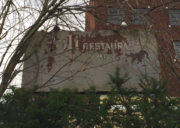 former Poli Restaurant parking sign, Pittsburgh, PA