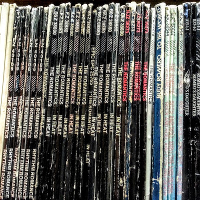 Used vinyl records by The Romantics at Jerry's Records, Pittsburgh, PA