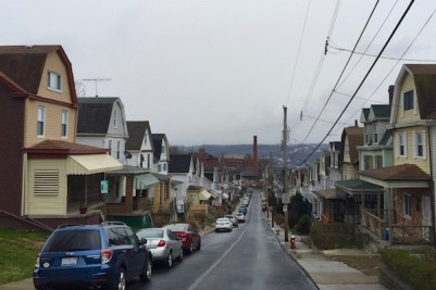 View down Dunsieth Street, Pittsburgh, PA