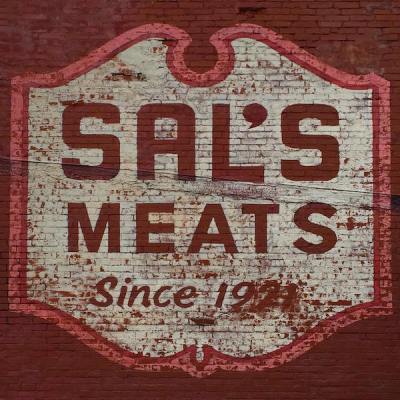ghost sign reading "Sal's Meats Since 1921", Ambridge, PA