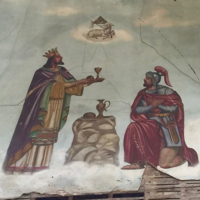 Holy Trinity - mural lamb