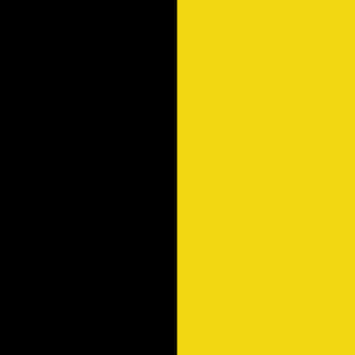 flag of the City of Pittsburgh with center details removed and reduced to two vertical black/gold sections