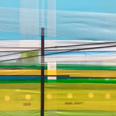 landscape by Irene Wölfl created from recycled plastic