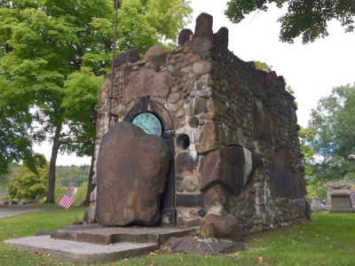 James P. Leaf mausoleum in Beaver Cemetery, Beaver, PA