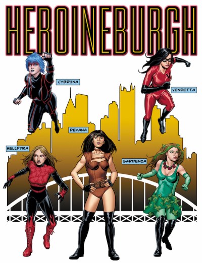 Heroineburgh comic book graphic art by Jason Wright, the current colorist on DC's Green Lantern