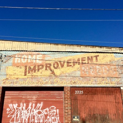 ghost sign on former hardware store, Pittsburgh, PA