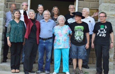 12 cast members from the film "Night of the Living Dead", photographed in 2013