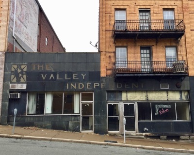 former office of The Valley Indpendent newspaper, Monessen, PA