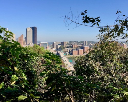 view of downtown Pittsburgh from Mt. Washington