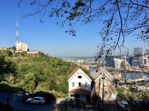 view of downtown Pittsburgh from Mt. Washington