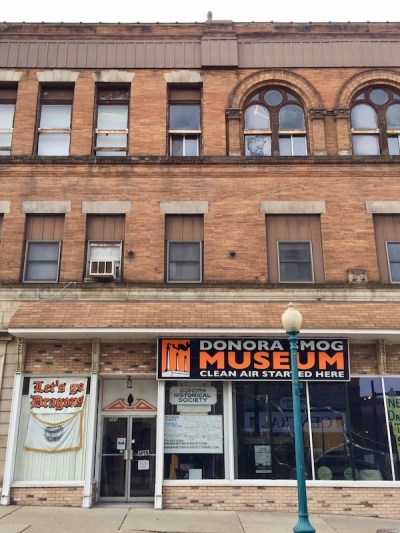 exterior of the Donora Smog Museum