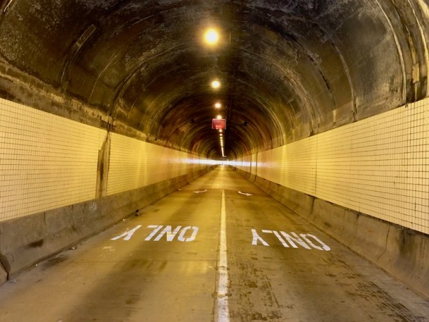 interior of Armstrong Tunnel, Pittsburgh, PA