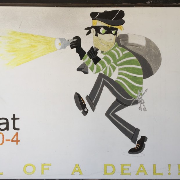 illustration of cartoon burglar