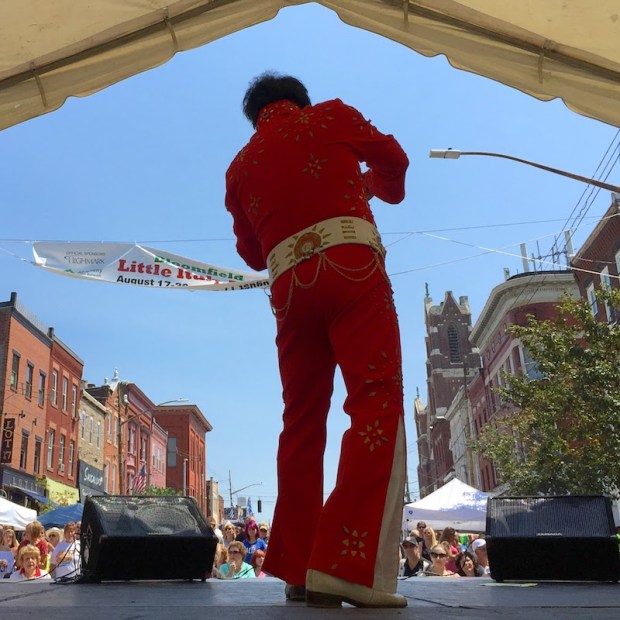 singer Randy Galioto performering at Bloomfield Little Italy Days, Pittsburgh, PA