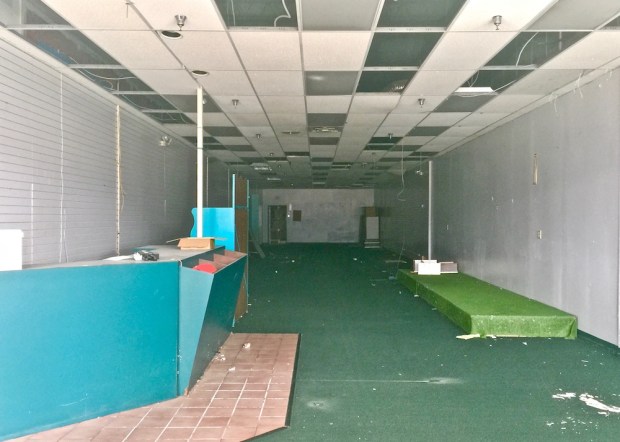 vacant retail space in former Northern Lights Shopping Center, Conway, PA