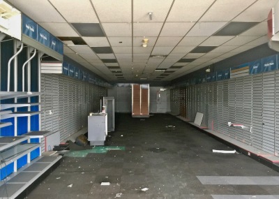 vacant former Radio Shack store in former Northern Lights Shopping Center, Conway, PA