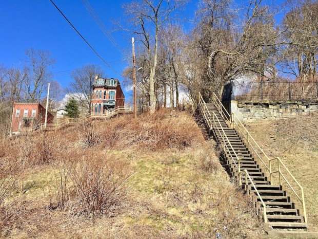 public steps on hillside in Pittsburgh, PA