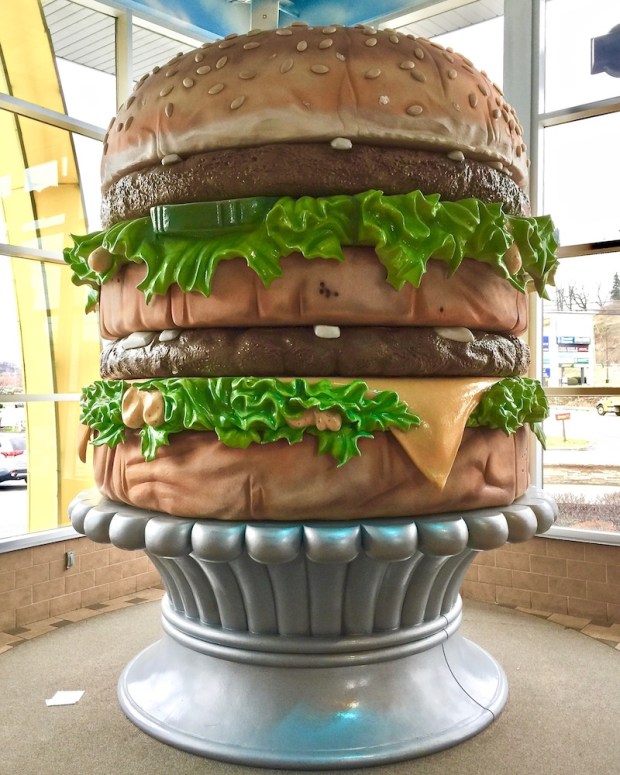 enormous sculpture of Big Mac, Big Mac Museum, North Huntingdon, PA