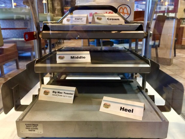 display model of Big Mac toaster in Big Mac Museum, North Huntingdon, PA