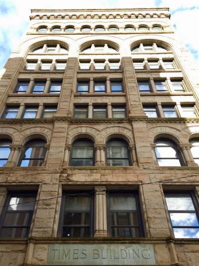 eight-story stone Victorian office building in downtown Pittsburgh