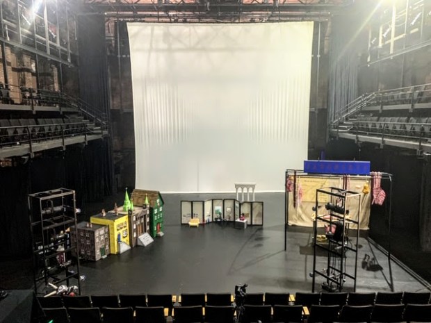 puppet performance areas in large theater