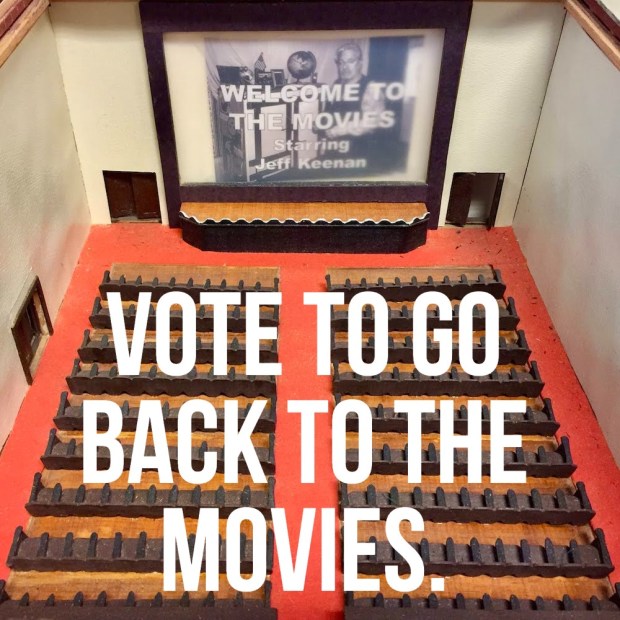 model of movie theater interior