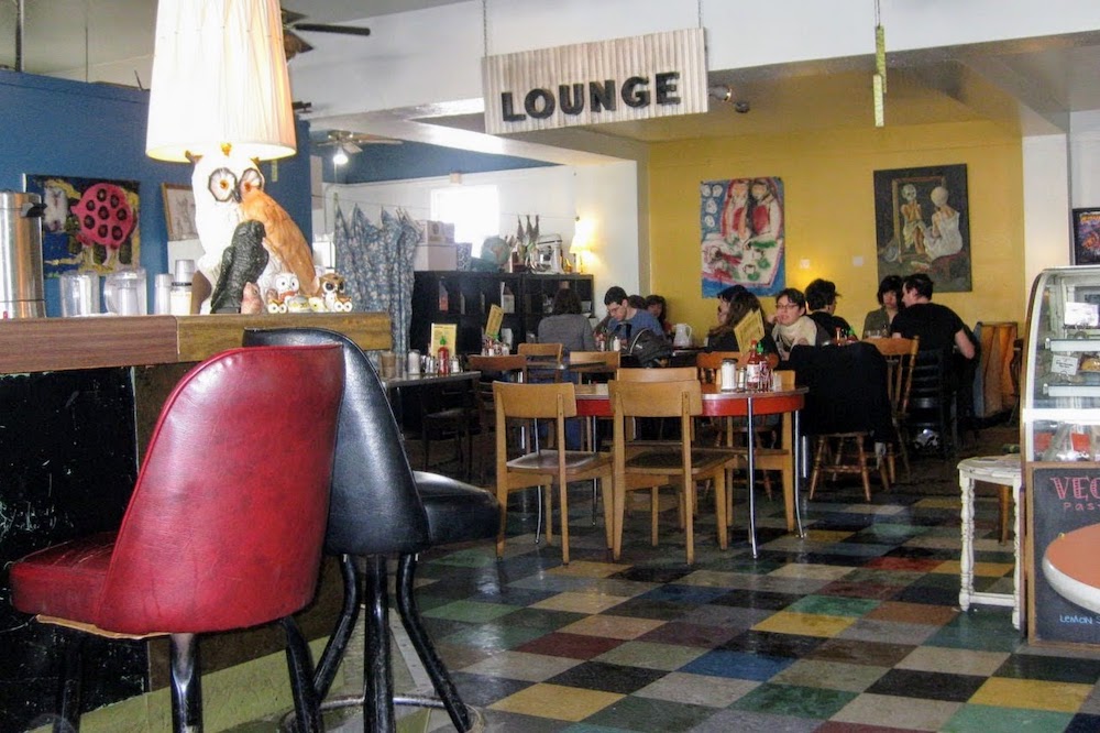 photo inside former Quiet Storm coffee shop, Pittsburgh