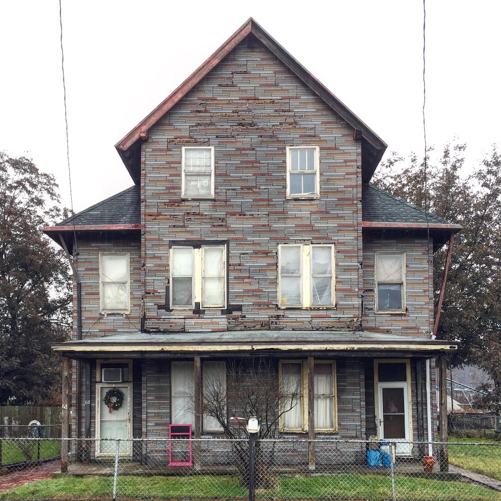 large house with two front doors